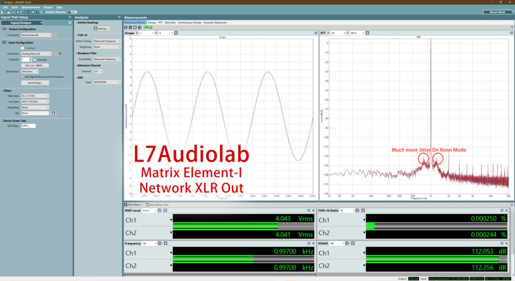 Element-I Roon XLR Out