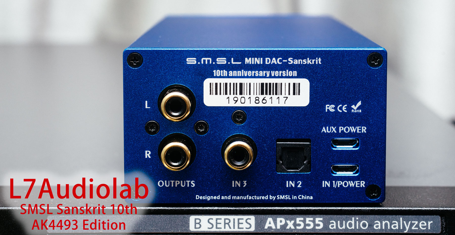 Measurement of SMSL Sanskrit 10th AK4493 Edition - L7Audiolab