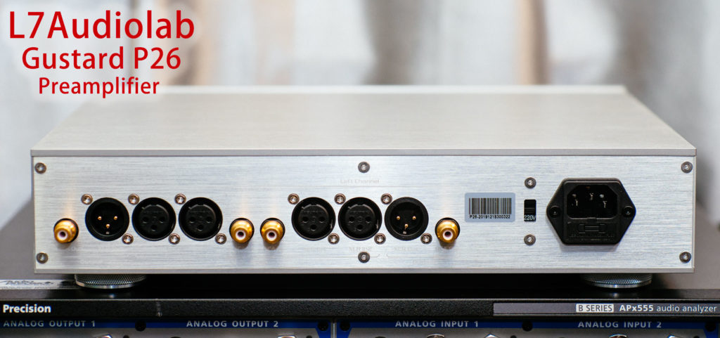 Gustard P26 Preamplifier Rear